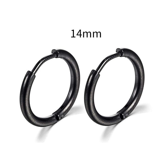 2022 New Simple Stainless Steel Gold Small Hoop Earrings for Women Men Cartilage Ear Piercing Jewelry Pendientes Hombre Mujer